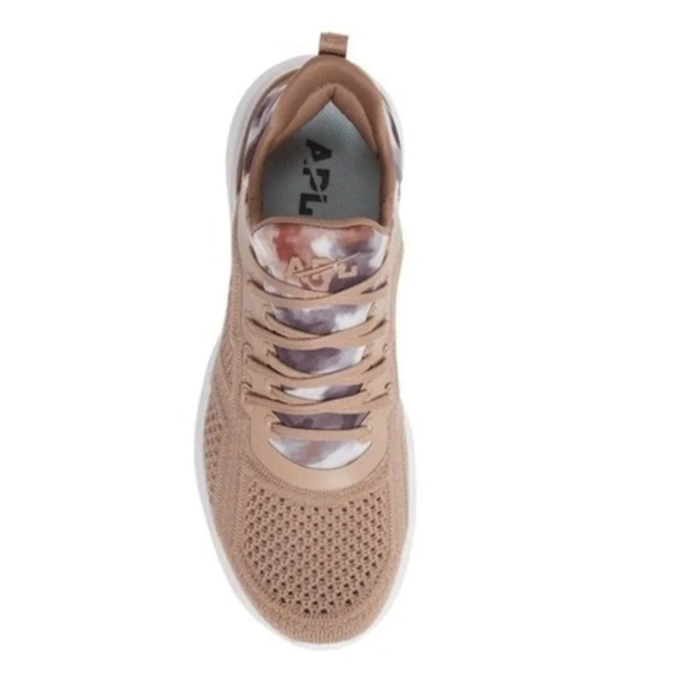 APL TechLoom Tracer Knit Training Tennis Shoe, Tie Dye/Tan, Size 11 NWT